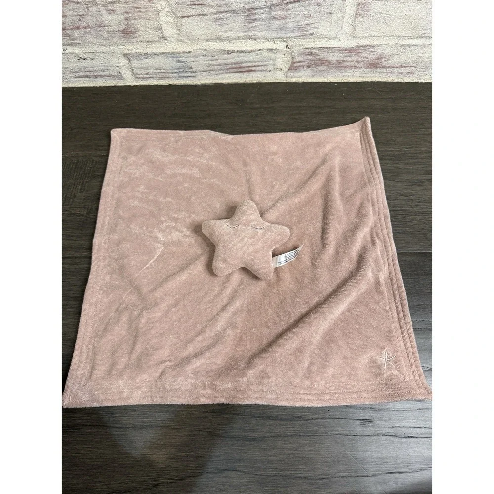 Barefoot Dreams Beach Starfish Baby Lovey Security Blanket‎ Terrycloth Rare